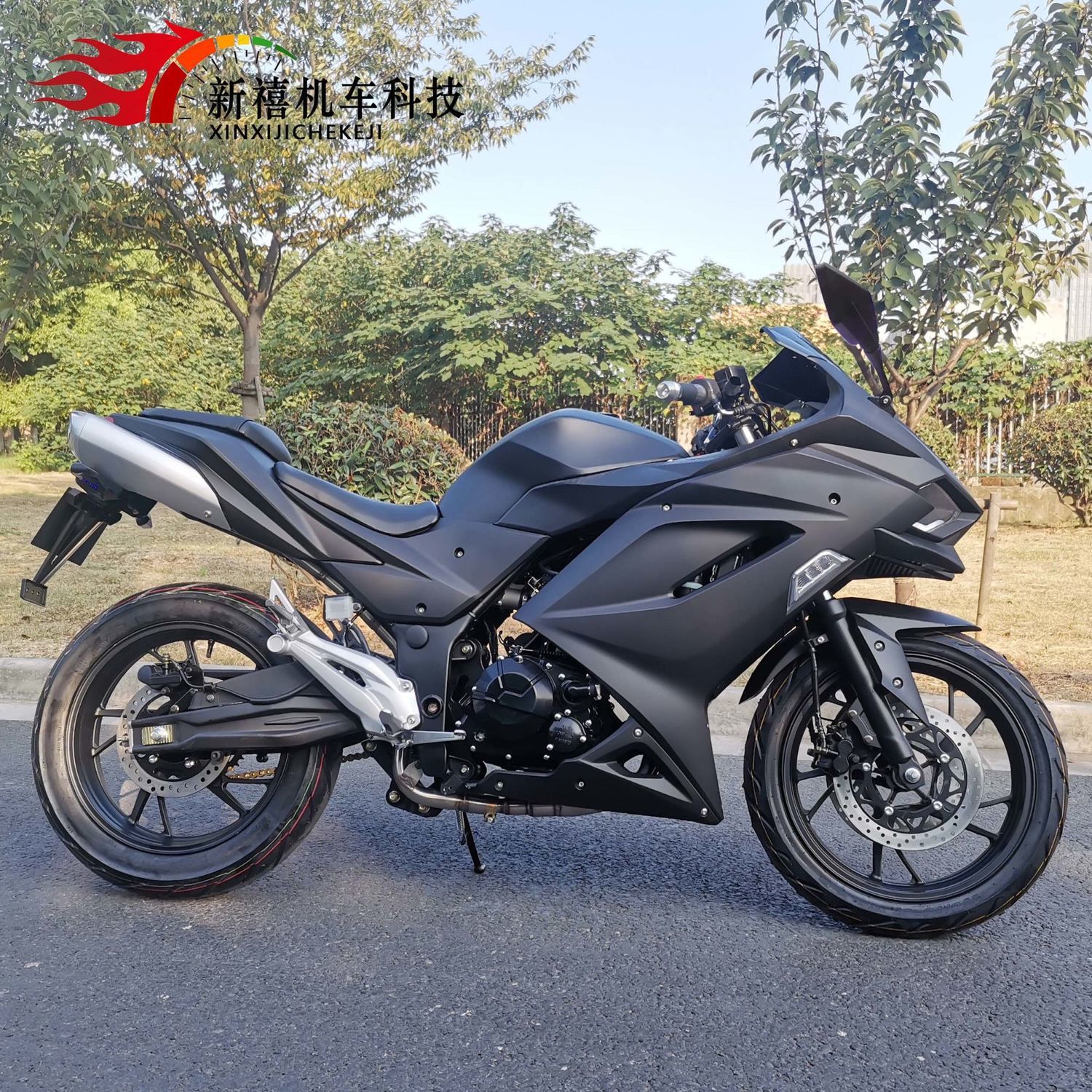 国产h2摩托车跑车全新可上牌趴赛400-200水冷国四电喷双缸重机车