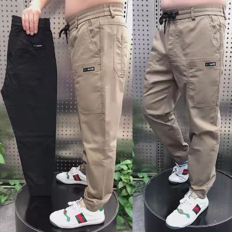 2022 Spring Six Pocket Drawstring Loose Casual Pants TikTok Kuaishou Internet Celebrity Same Style All-Matching Casual Straight Pants