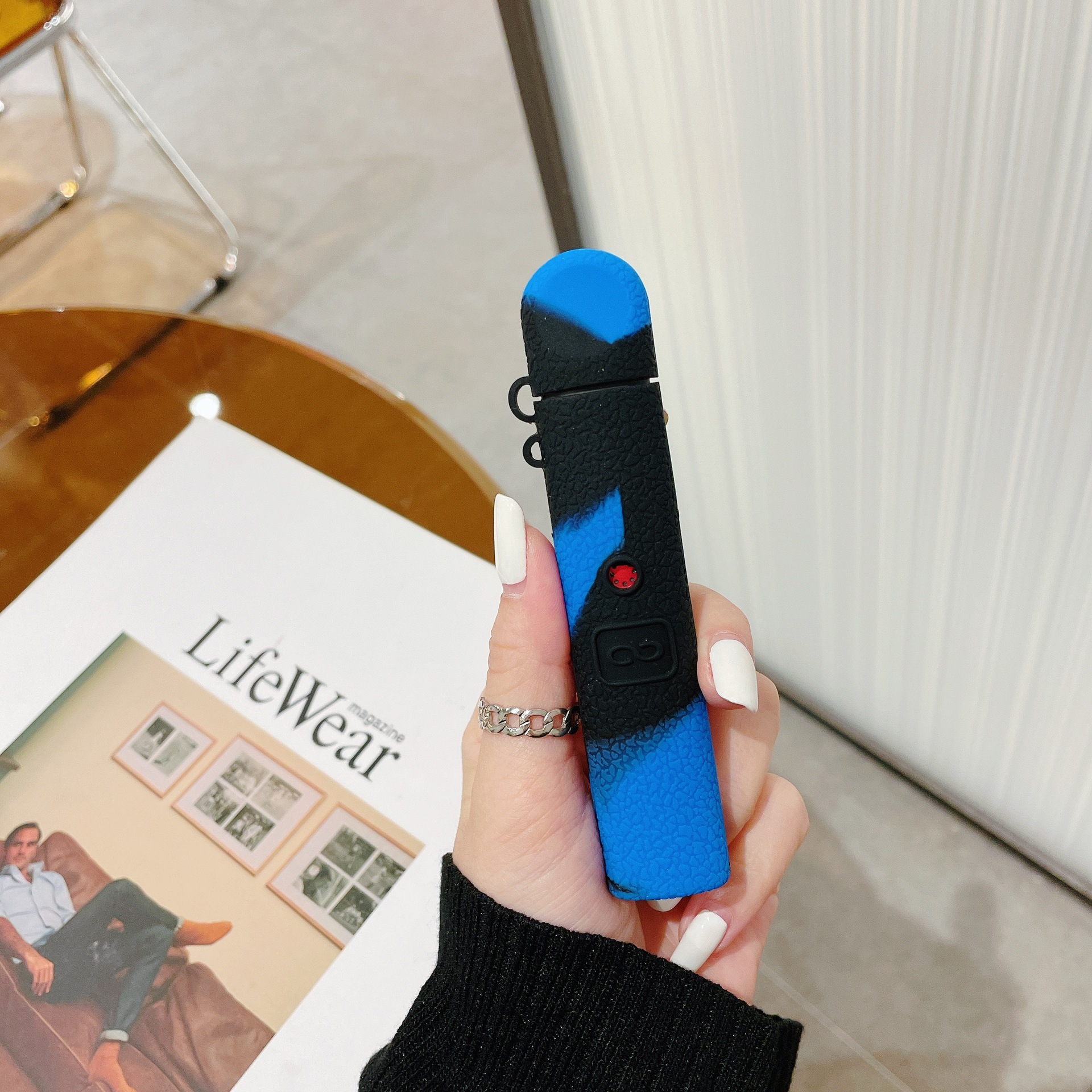 适用于relx4代皮纹硅胶套锐克电子器烟套四代无限锐克4悦客relax