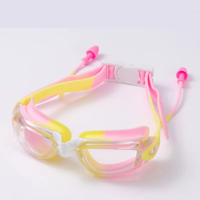 2024 Children's Swimming Goggles Popular Waterproof Anti-Fog Hd Girls' Boys' Swimming Glasses Children Teenagers Swimming Goggles