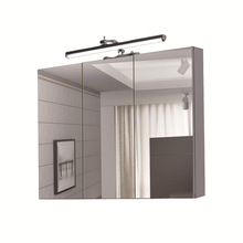 铝制浴室镜柜三门防水除雾浴室镜柜前外置带LED灯铝合金浴室镜柜