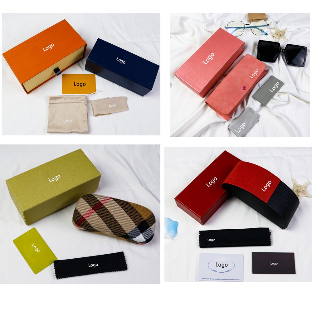 New High-End Glasses Case Full Set Fashion Elegant Sunglasses Glasses Case Sunglasses Set Packing Box Spot Wholesale