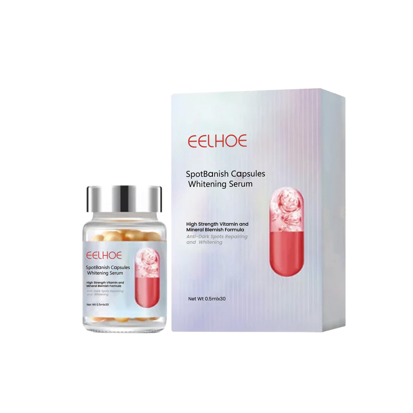 Eelhoe Capsule Whitening Essence Hydrating and Fading Facial Spots Wrinkles Whitening Skin Essence