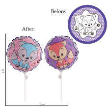 儿童彩绘3D立体气球DIY手绘圆形心形小动物多款混装不限生日礼物