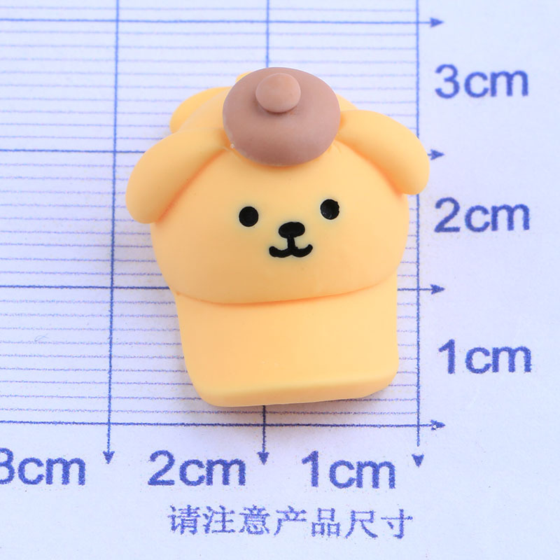 Cartoon Cute New Small Hat New Children's Fun Cream Glue DIY Homemade Phone Case Fruit Clip Head Rope Refridgerator Magnets