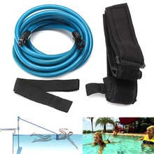 游泳阻力力量训练器 弹力绳游泳装备 游泳训练腰带套装