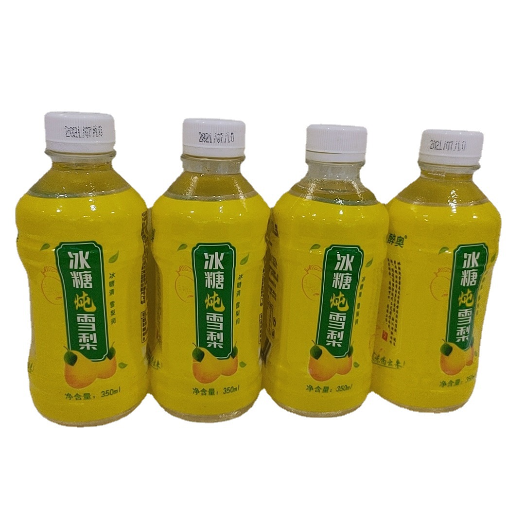 冰糖炖雪梨果味碳酸饮料124350ml自助餐厅饭店碳酸饮料厂家批发