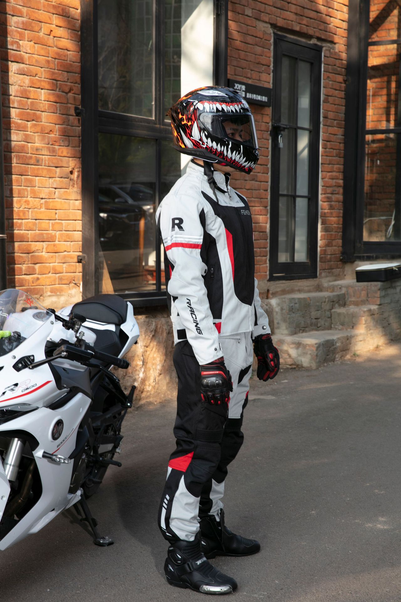 feher骑行服摩托车冬季赛车服防水防摔拉力机车服套装男防风四季