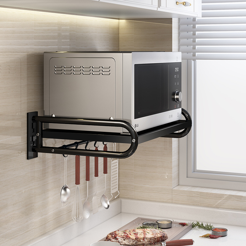 03成交70件微波炉支架加厚置物架墙上挂架悬挂吊架烤箱托架壁挂厨房