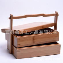 木质月饼盒中式点心食盒实木盒子茶叶木盒提篮礼盒虫草礼盒手提盒