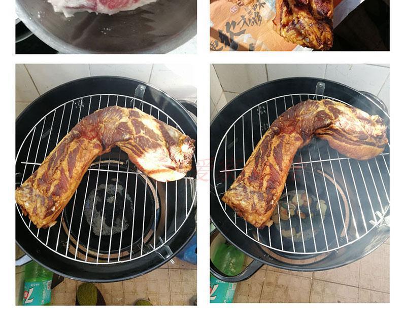 熏腊肉熏鱼烤地瓜农家双层烟熏焖烤烧烤炉三合一家用烟熏桶神器