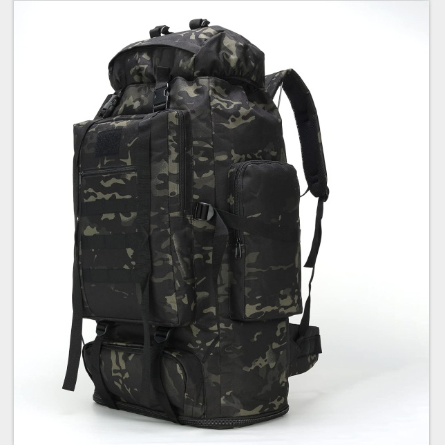 男士徒步背包 70l/100l 露营背包 军用背包 登山双肩包突击包