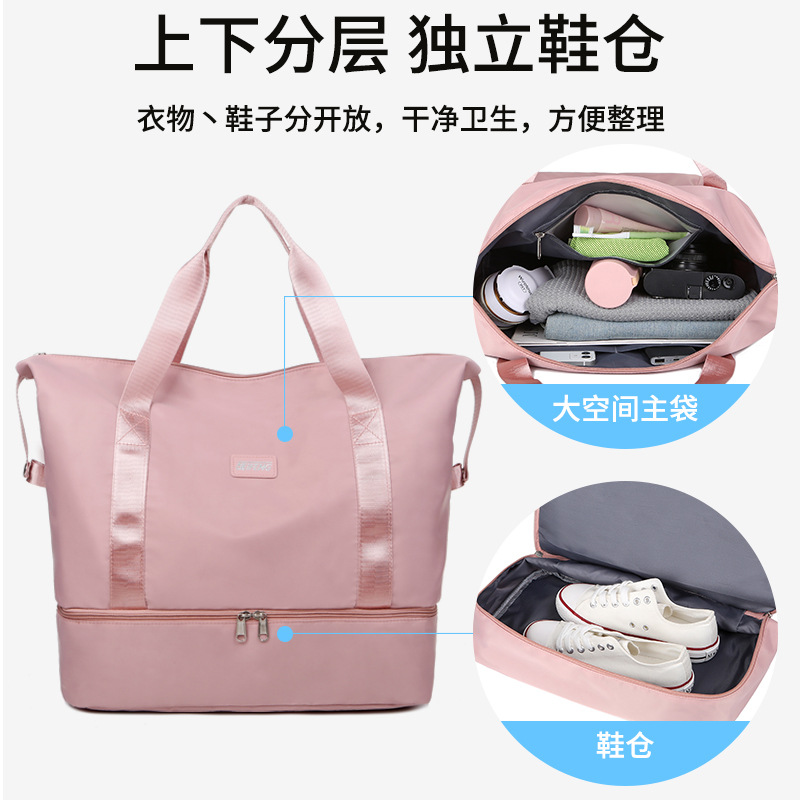 Travel Bags Women's Short Distance Handheld Lightweight Maternity Package Portable Trolley Case Student Large Capacity Luggage Storage Bag