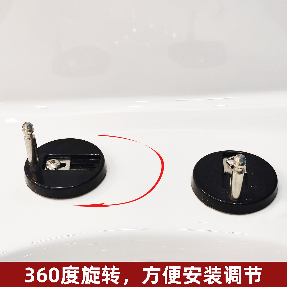 Top Universal Toilet Seat Cover Installation Accessories 304 Stainless Steel Rubber Holder Toilet Lid Screw Expansion Nail