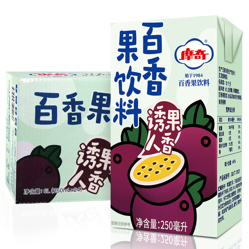 摩奇百香果饮料诱果人香 网红抖音夏日果汁果味饮品250ml