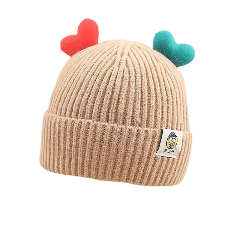 Baby Hat Korean Style Autumn and Winter Woolen Cap Baby Cute Pullover Ins Baby Children Hat Wholesale