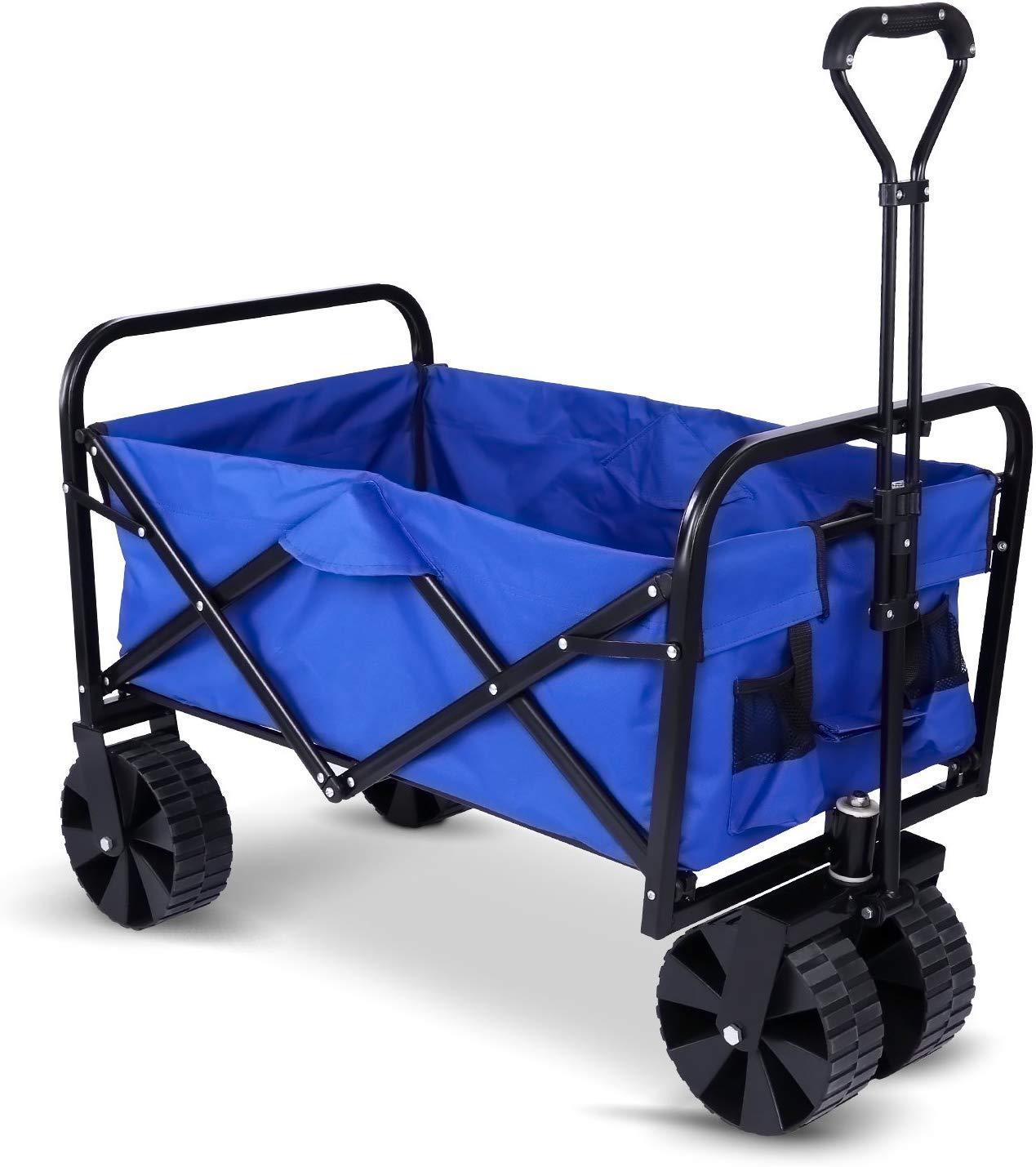 折叠手推多功能户外钓鱼野营爬楼沙滩花园布兜工具车拉车