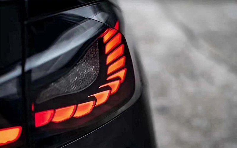 适用于13-18款宝马3系f30f35改装龙鳞尾灯m4设计款尾灯总成