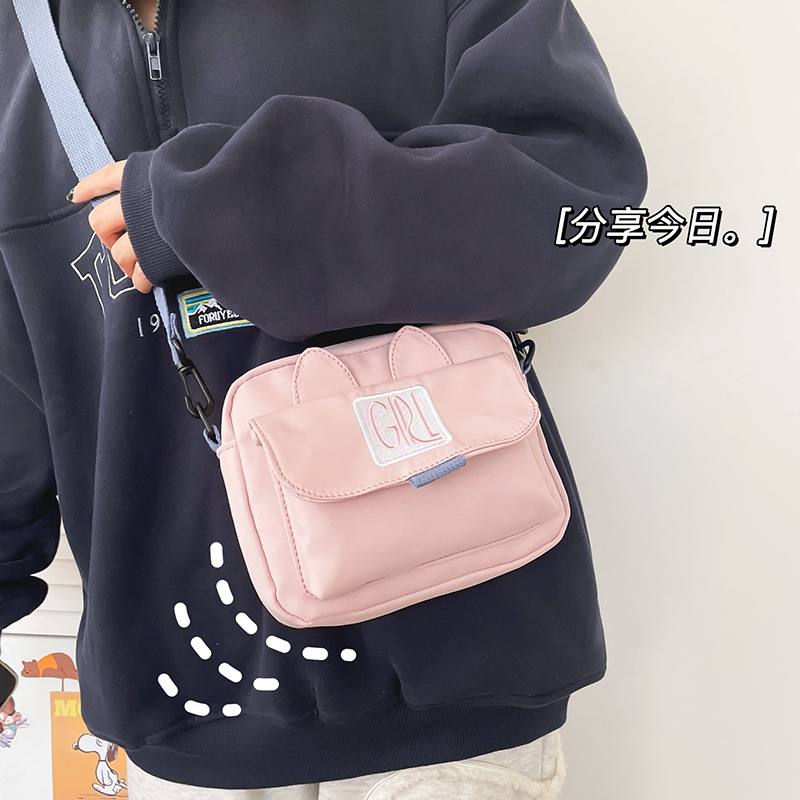 2022 Spring and Summer New Cute Small Bag Japanese College Style Funny Personality Rabbit Ears Girl Students' Crossbody Bag