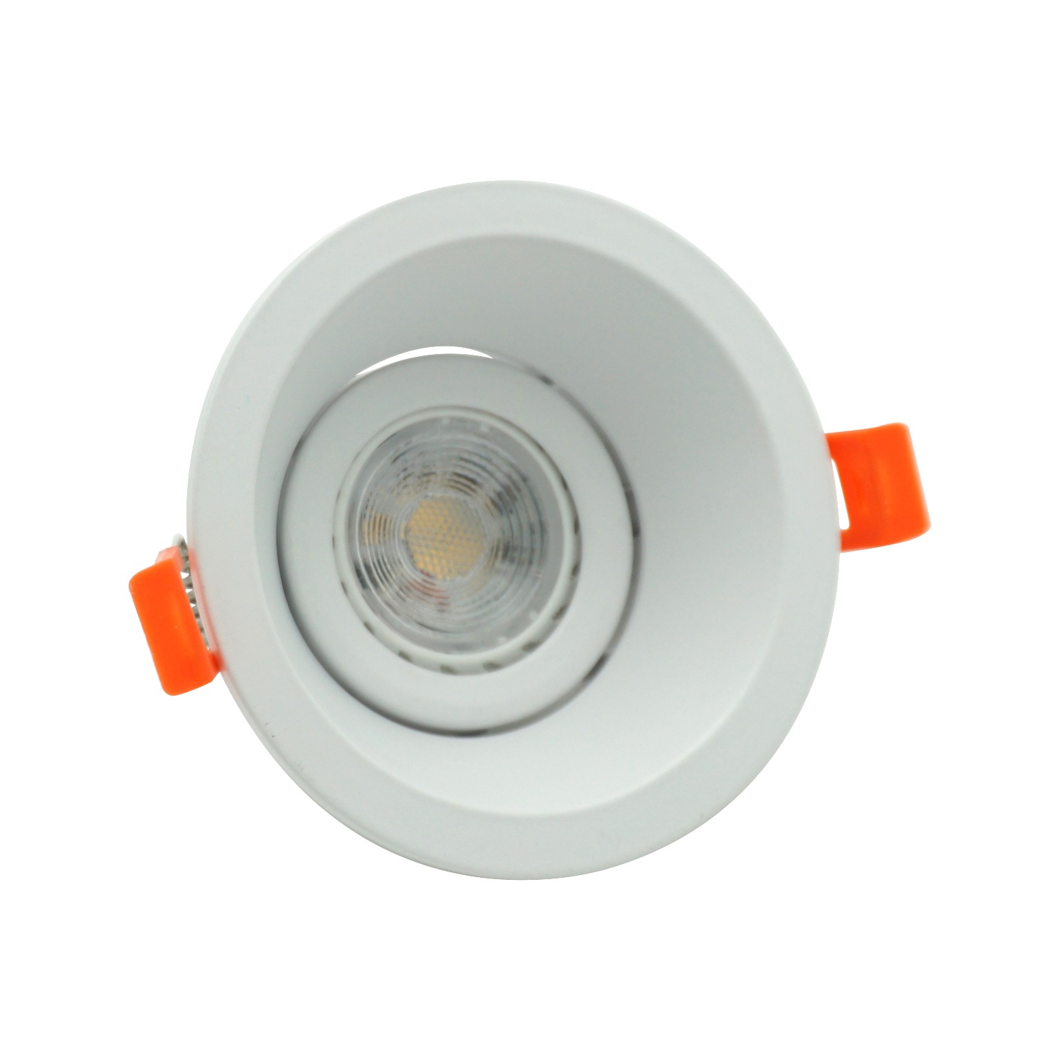 mr16防眩光可调射灯gu10铝合金崁灯天花灯外壳cob灯杯套件筒灯