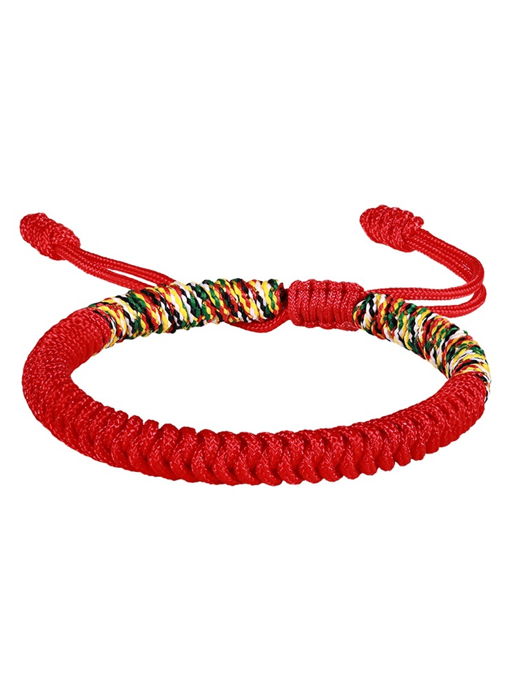 端午节金刚结手绳五彩绳红绳红手链男女情侣款招财转运编织绳