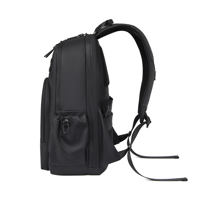 Business Backpack Multi-Layer Space 180-Degree Opening and Closing Fabric Wear-Resistant Waterproof 15-Inch Computer Backpack