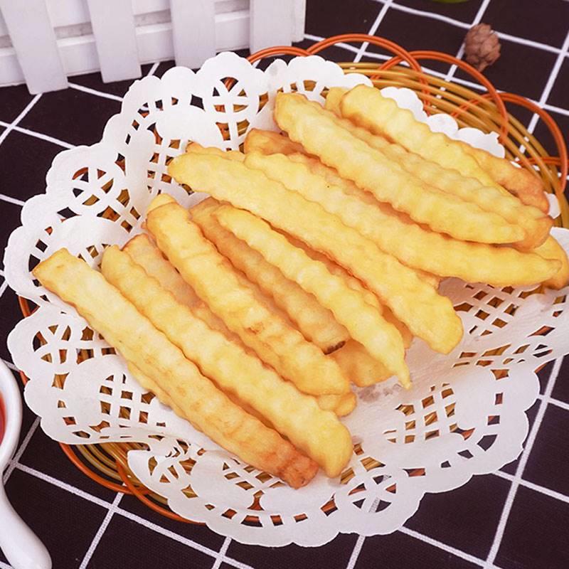 麦肯波浪薯条美式曲薯条冷冻波纹薯条大粗薯条半成品空气炸锅食材