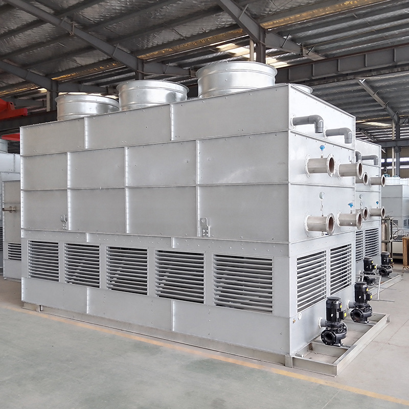 工业闭式冷却塔方形闭式冷却塔蒸发冷不锈钢全封闭小型冷水塔