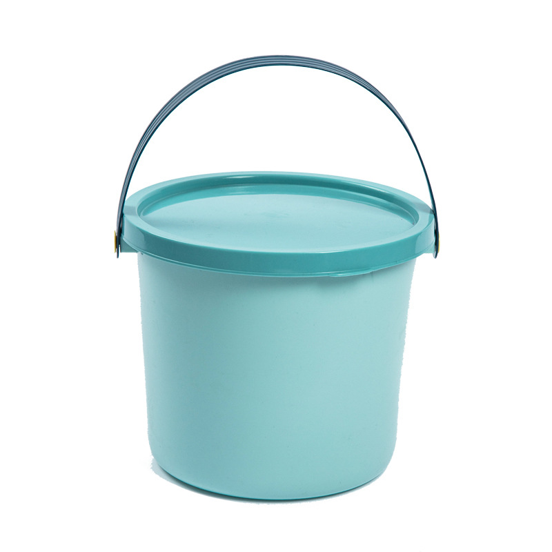 收纳桶儿童塑料桶小水桶带盖小号圆桶手提家用零食置物盒整理玩具
