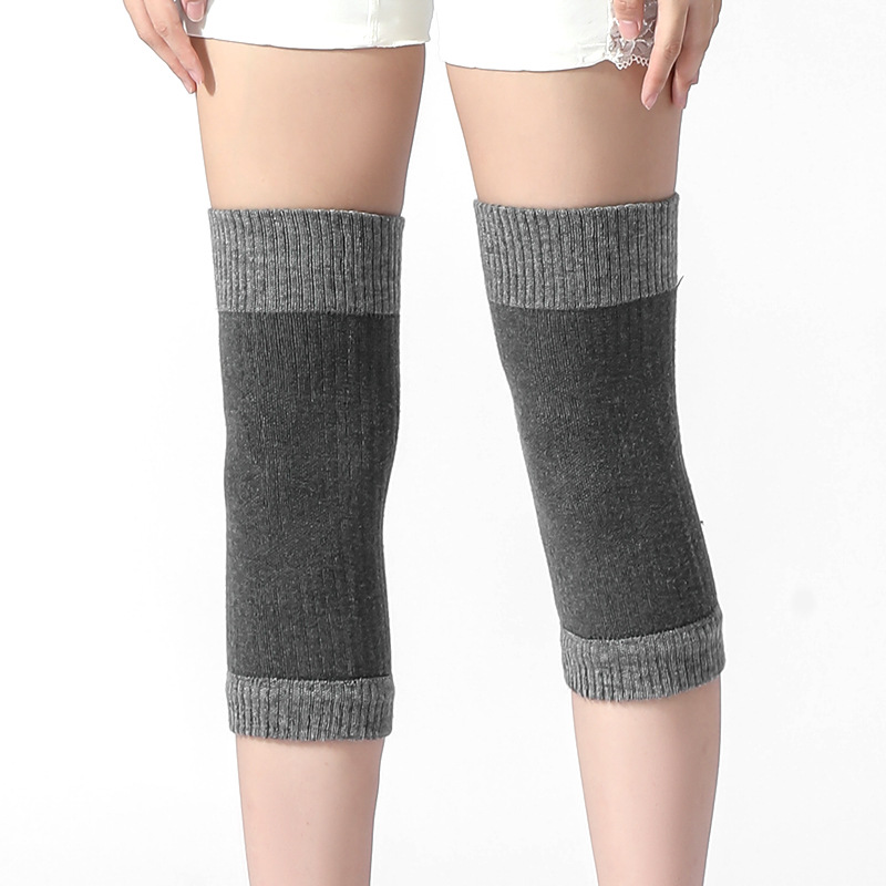 Autumn and Winter Wool Kneecap Warm Kneecap Kneecap Heating Thickened Large Size Loose Old Cold Leg Elderly Cold-Proof Leggings