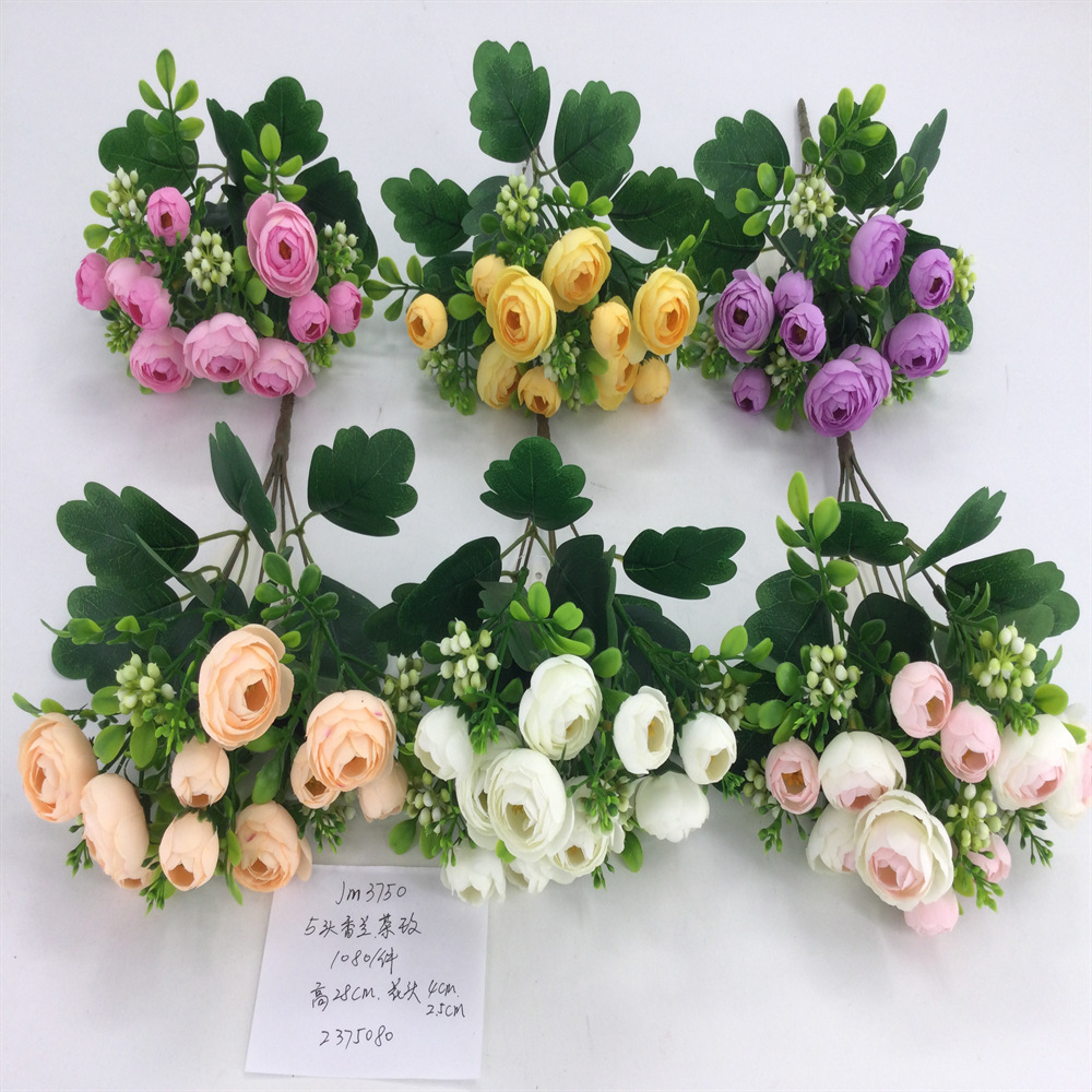 仿真花手捧绣球花绢花家居园林装饰花瓶插花摆件婚庆道具假花批发