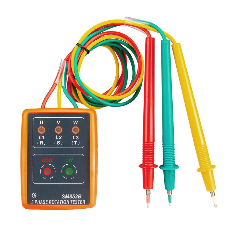 0成交1975台sp8030三相交流电相位仪便携式相序表相序表相序表电流