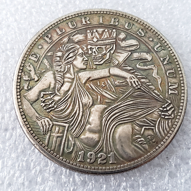 复制工艺品1921美国摩根银元流浪币骷髅银元纪念币h4523-阿里巴巴