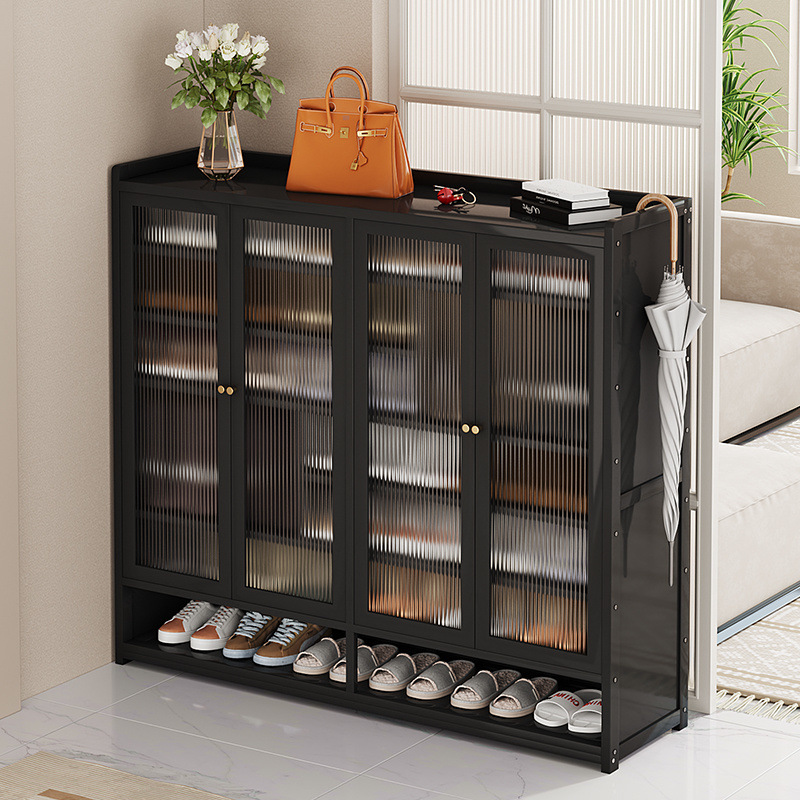 鞋柜多层家用门口简易透明隔板出租屋防尘鞋架收纳神器省空间鞋柜
