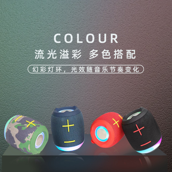 new private model p9 wireless bluetooth speaker tws couplet lanyard subwoofer rgb waterproof ipx5 high sound quality audio