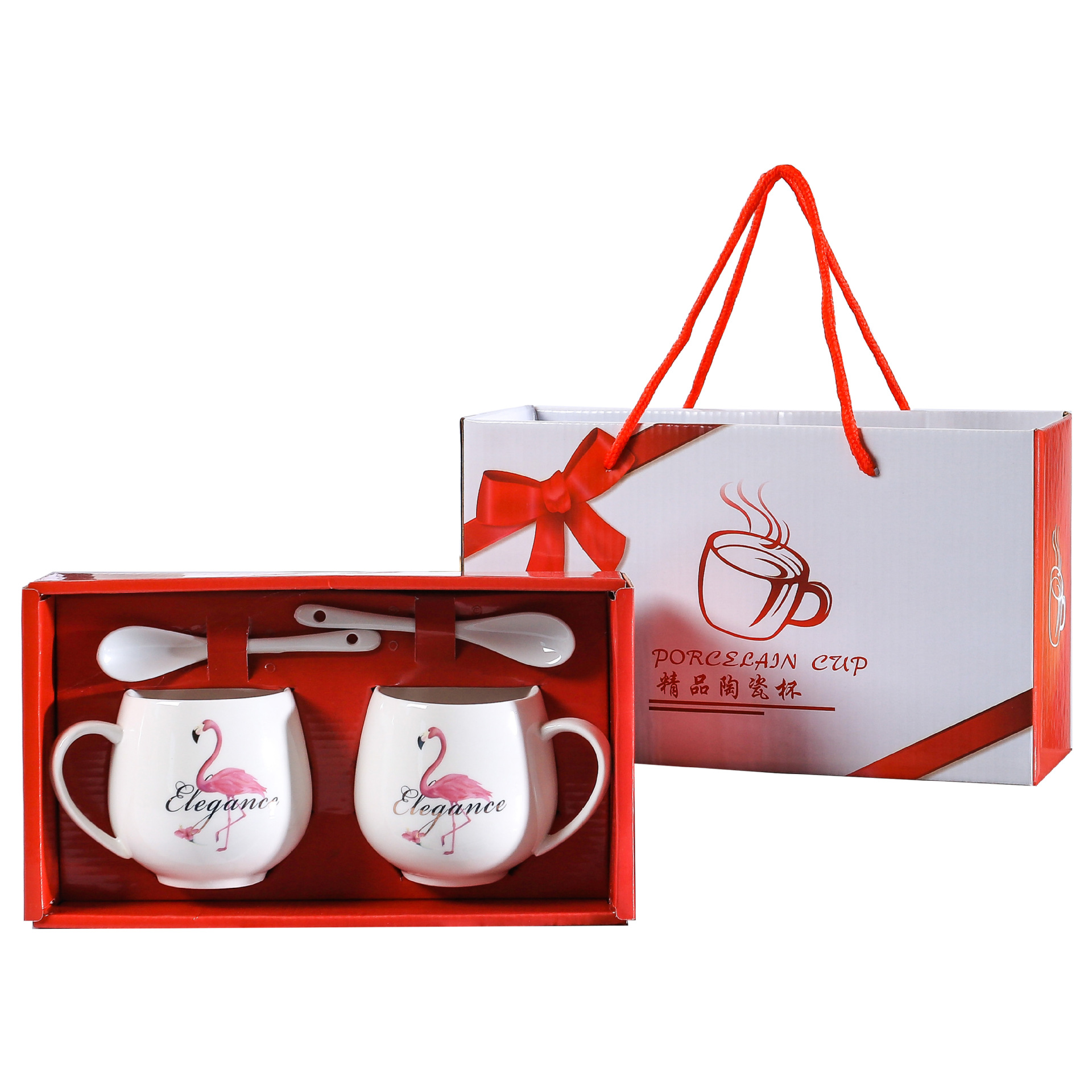Mother's Day Gift Ceramic Couple Pair Cup Set Practical Breakfast Mug Wedding Gift Jewelry Gift