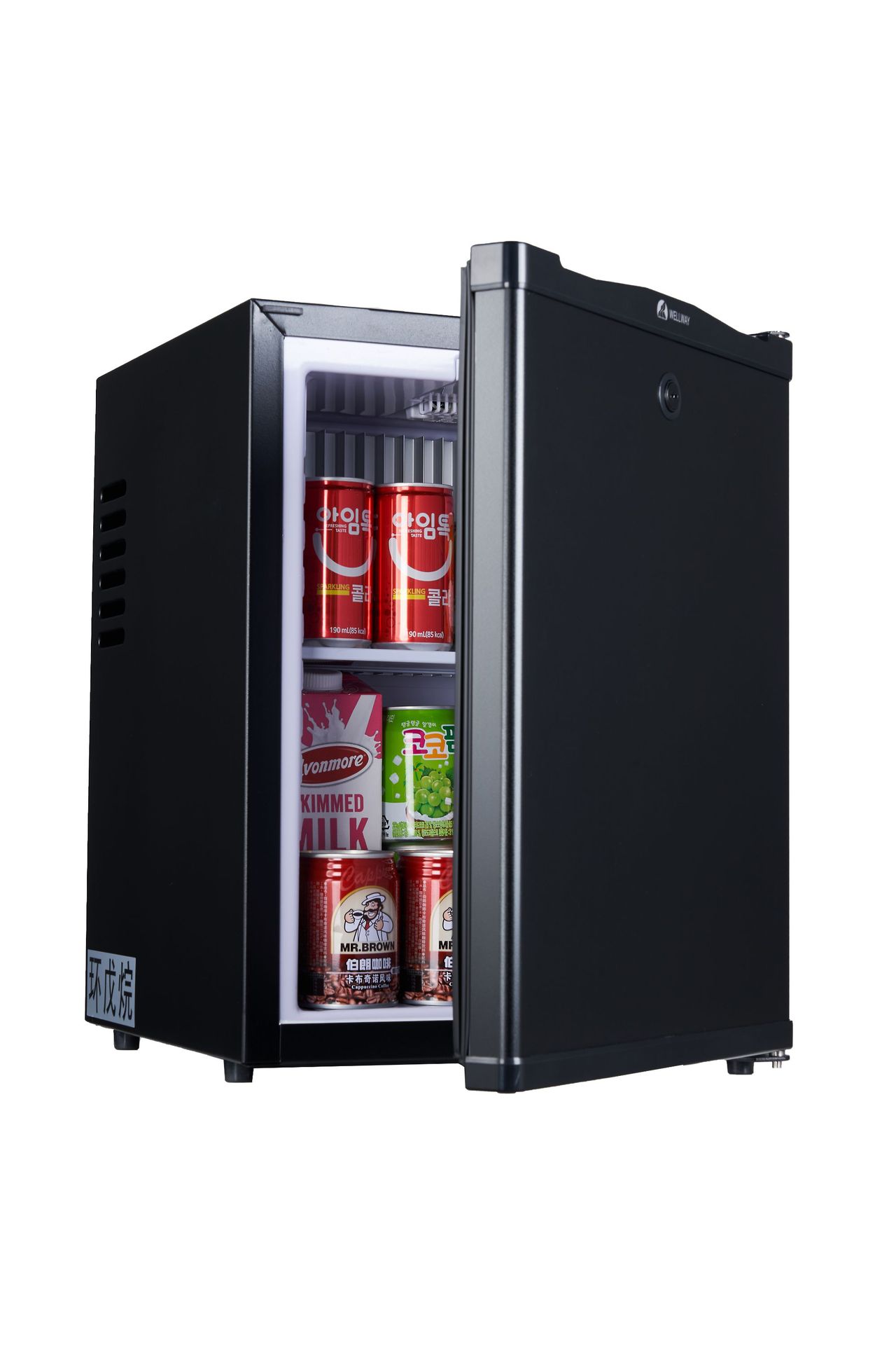 环威wellway xc-28迷你冰箱静音带锁酒店宾馆客房吸收式小冰箱