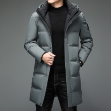 新款时尚男士派克服冬季工装休闲潮流90白鸭绒外套抗寒保暖羽绒