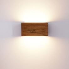 e8o胡桃木壁灯极简北欧实木走廊过道卧室床头氛围客厅背景墙