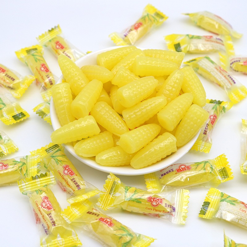 金丝猴玉米味硬糖结婚喜糖满月宴学生办公室休闲零食糖果批发年货