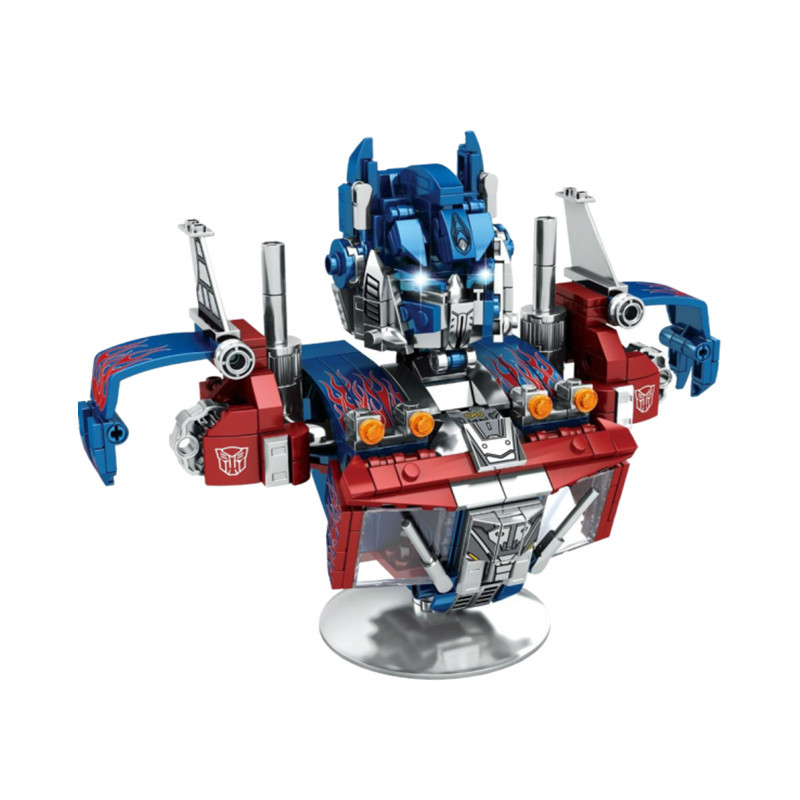 兼容乐高积木黄蜂战士头雕变形机器人创意拼装积木玩具s牌sy7500