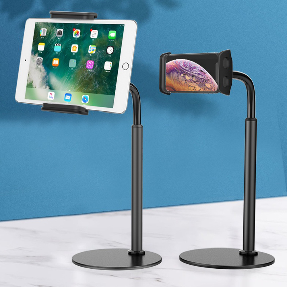 厂家直销通用懒人桌面手机平板支架床头多功能直播架子托架座架-阿里