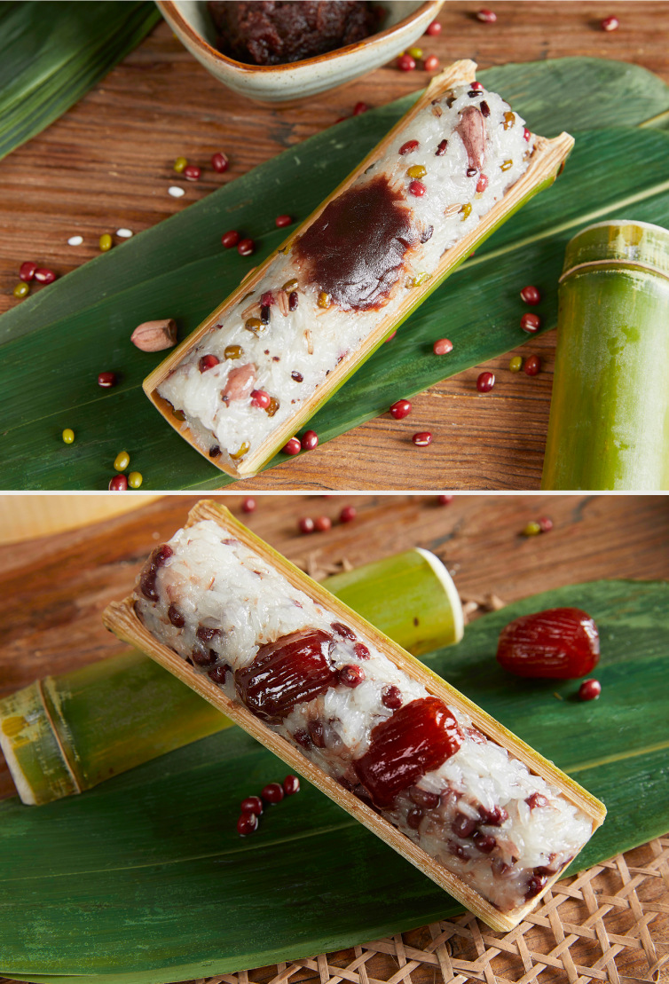 竹筒粽子礼盒装企业送礼高档团购即食蜜枣甜粽蛋黄肉粽端午节礼品