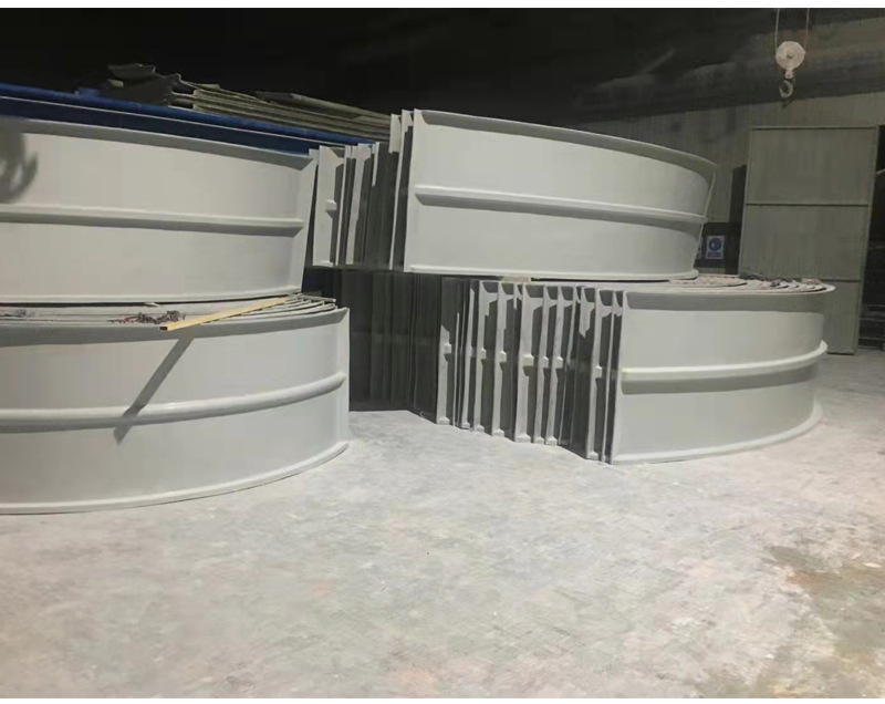 玻璃钢污水池拱形盖板玻璃钢弧形盖板废气密封集气罩玻璃钢盖