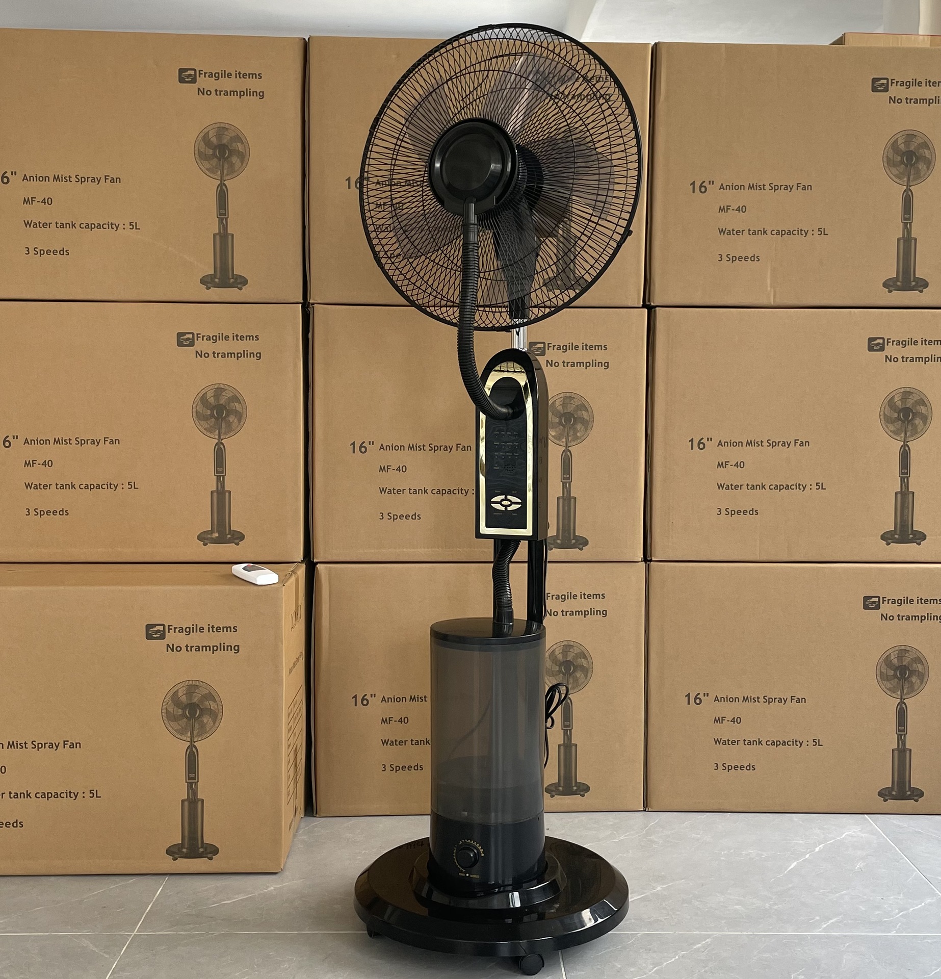 喷雾风扇冷风机电风扇家用办公落地扇商用加湿器雾化水冷工业大风