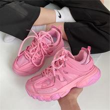 Chunky Sneakers Women 2023 Thick Sole Girls Sport Shoes 女鞋