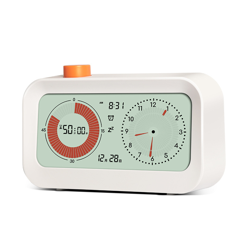 Big LCD Screen Digital Alarm Clock with Visual timer for kid