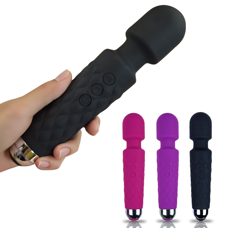 hot selling 20-frequency silicone stick vibrator female appliance foreign trade senegal adult sex sex product