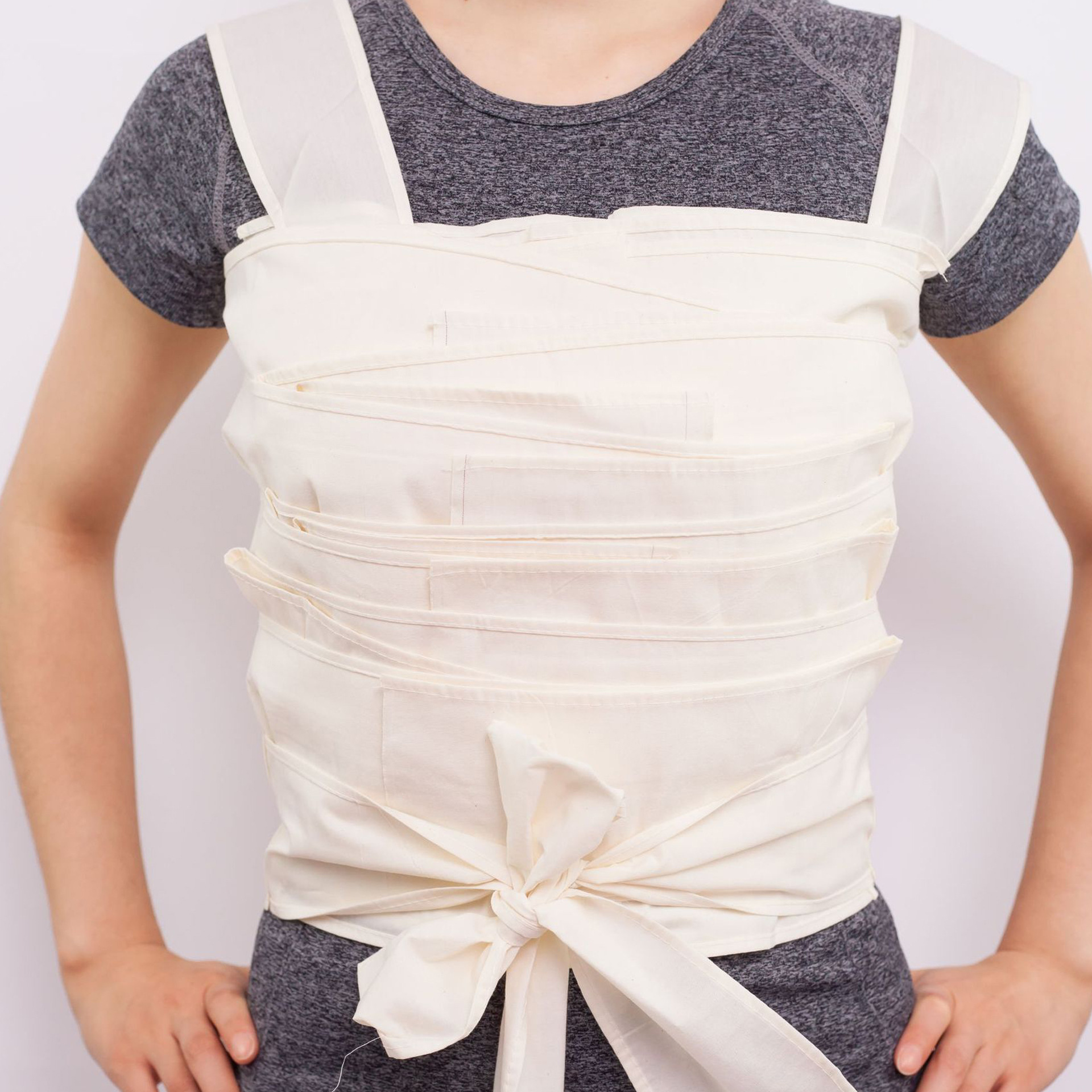 棉布多头胸带腹带胸部固定带胸部腹部术后包扎固定生产厂家