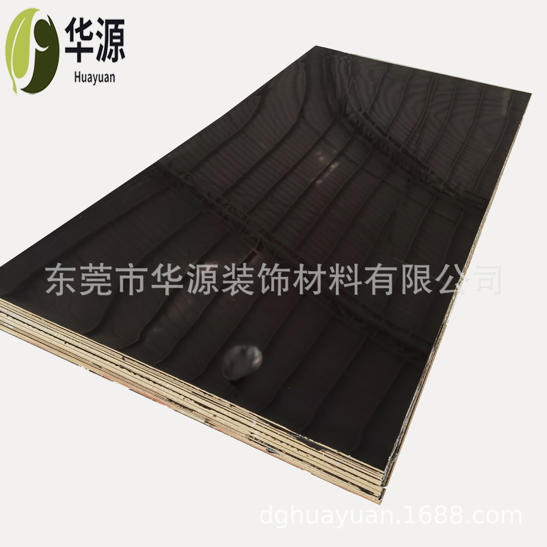 厂家加工黑色油淋uv烤漆宝丽树脂亮光密度板 可开料v槽会展地台板